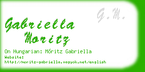 gabriella moritz business card